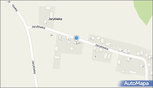Jaryłówka, Jaryłówka, 4, mapa Jaryłówka