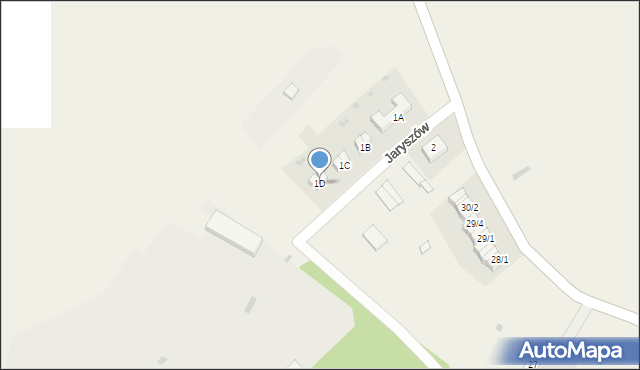 Jaryszów, Jaryszów, 1D, mapa Jaryszów