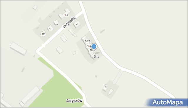 Jaryszów, Jaryszów, 28/3, mapa Jaryszów