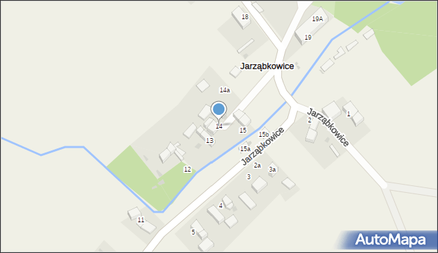 Jarząbkowice, Jarząbkowice, 14, mapa Jarząbkowice