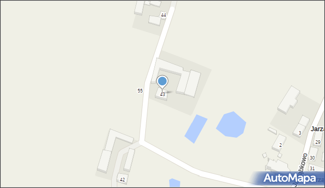 Jarząbkowo, Jarząbkowo, 43, mapa Jarząbkowo