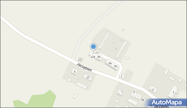 Jarzębiec, Jarzębiec, 8a, mapa Jarzębiec