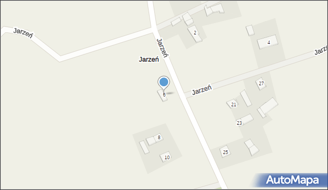 Jarzeń, Jarzeń, 6, mapa Jarzeń