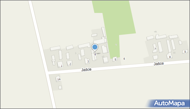 Jaśce, Jaśce, 4, mapa Jaśce
