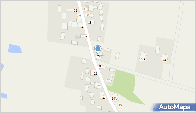 Jasień, Jasień, 25, mapa Jasień