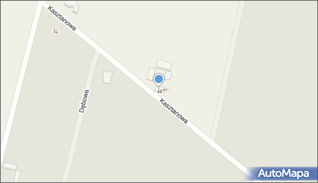 Jasień, Jasień, 44, mapa Jasień