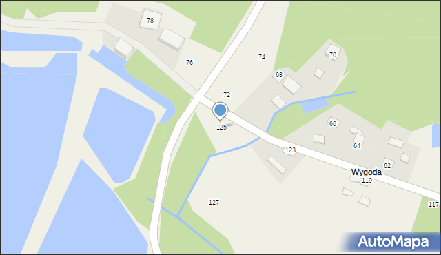 Jasień, Jasień, 125, mapa Jasień