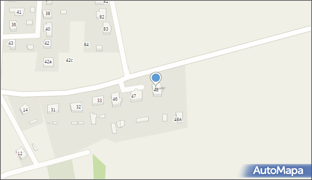 Jasień, Jasień, 48, mapa Jasień