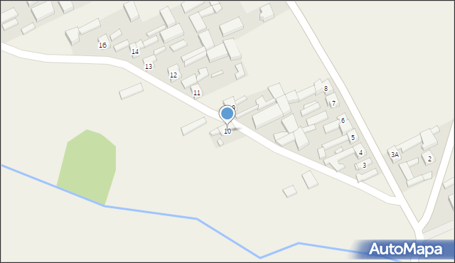 Jasień, Jasień, 10, mapa Jasień