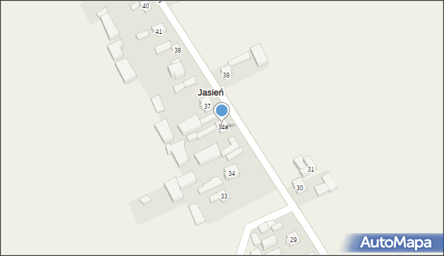 Jasień, Jasień, 36, mapa Jasień