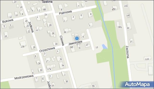 Jasienica, Jaworowa, 4, mapa Jasienica