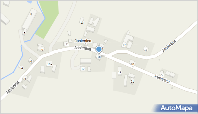 Jasienica, Jasienica, 16, mapa Jasienica