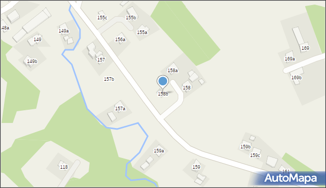Jasienica Rosielna, Jasienica Rosielna, 158b, mapa Jasienica Rosielna