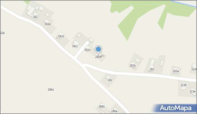 Jasienica Rosielna, Jasienica Rosielna, 282A, mapa Jasienica Rosielna