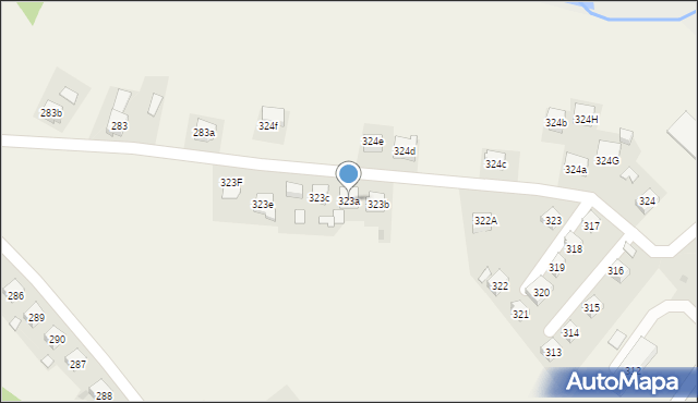 Jasienica Rosielna, Jasienica Rosielna, 323a, mapa Jasienica Rosielna