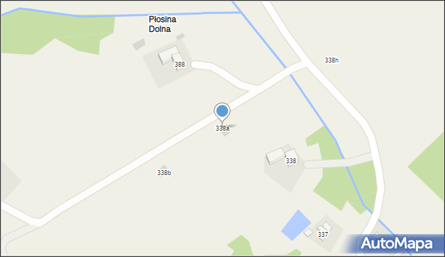 Jasienica Rosielna, Jasienica Rosielna, 338a, mapa Jasienica Rosielna