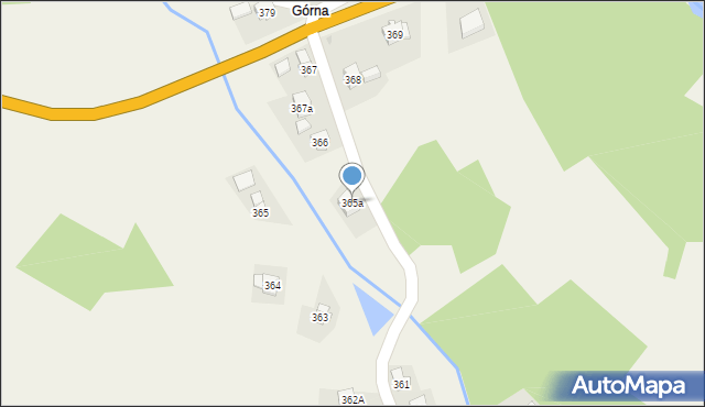 Jasienica Rosielna, Jasienica Rosielna, 365a, mapa Jasienica Rosielna
