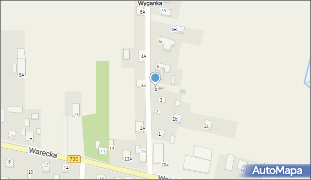 Jasieniec, Jasieniecka, 4, mapa Jasieniec