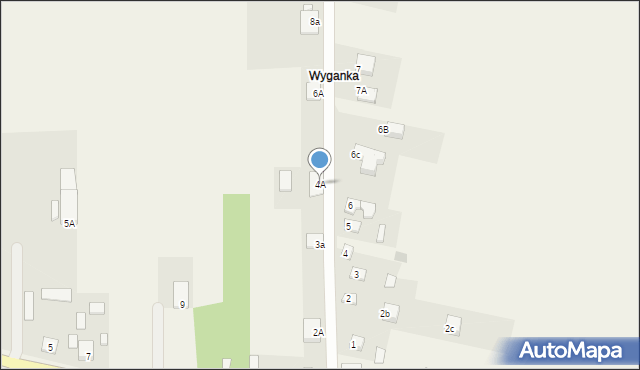 Jasieniec, Jasieniecka, 4A, mapa Jasieniec