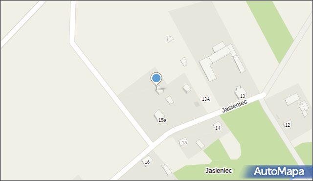 Jasieniec, Jasieniec, 15b, mapa Jasieniec