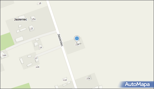 Jasieniec, Jasieniec, 13A, mapa Jasieniec