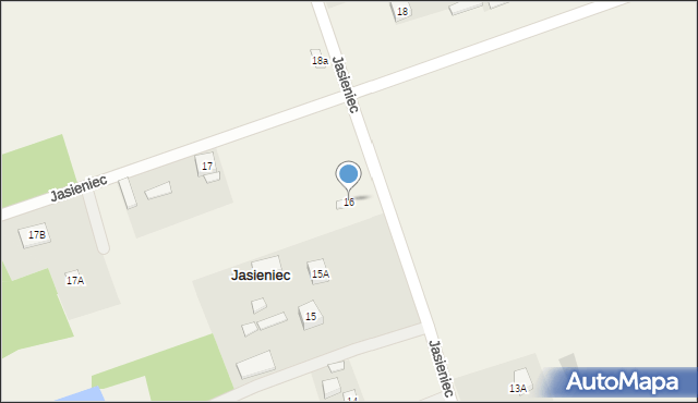 Jasieniec, Jasieniec, 16, mapa Jasieniec