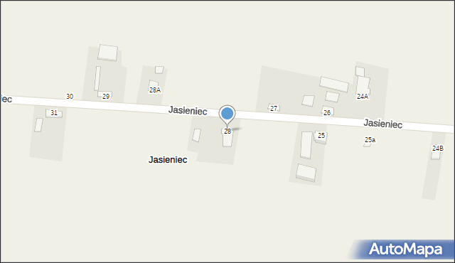 Jasieniec, Jasieniec, 28, mapa Jasieniec