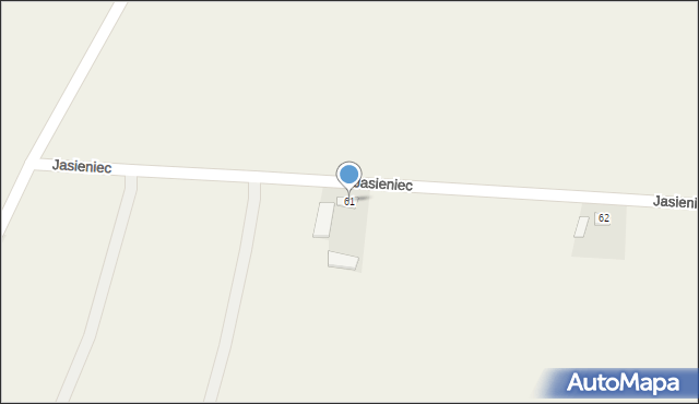 Jasieniec, Jasieniec, 61, mapa Jasieniec