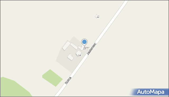 Jasieniec, Jasieniec, 13, mapa Jasieniec