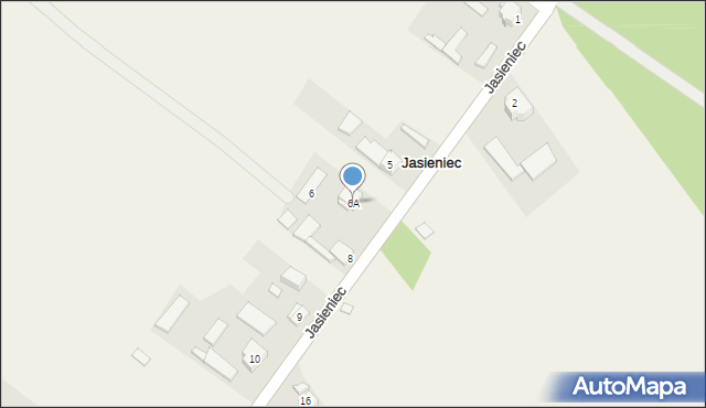 Jasieniec, Jasieniec, 6A, mapa Jasieniec