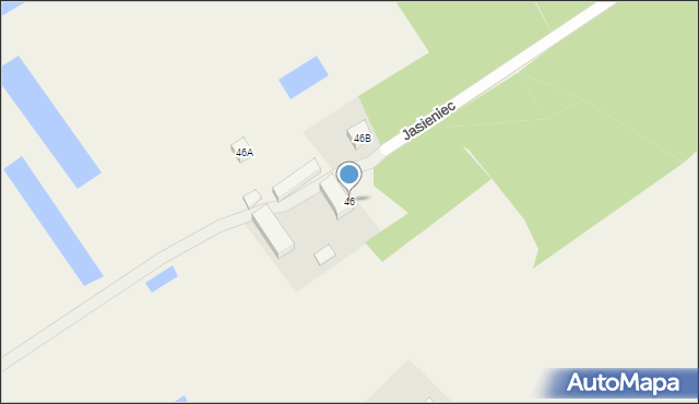 Jasieniec, Jasieniec, 46, mapa Jasieniec