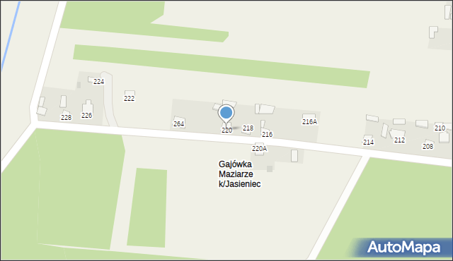 Jasieniec-Maziarze, Jasieniec-Maziarze, 220, mapa Jasieniec-Maziarze