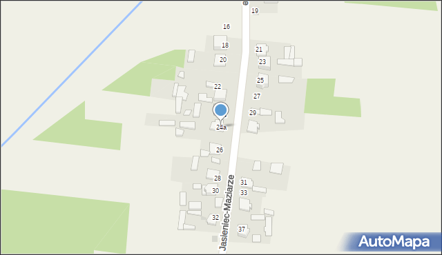 Jasieniec-Maziarze, Jasieniec-Maziarze, 24a, mapa Jasieniec-Maziarze