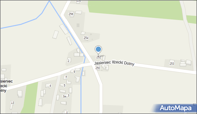 Jasieniec-Maziarze, Jasieniec-Maziarze, 252, mapa Jasieniec-Maziarze