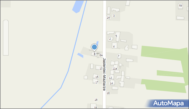 Jasieniec-Maziarze, Jasieniec-Maziarze, 6, mapa Jasieniec-Maziarze
