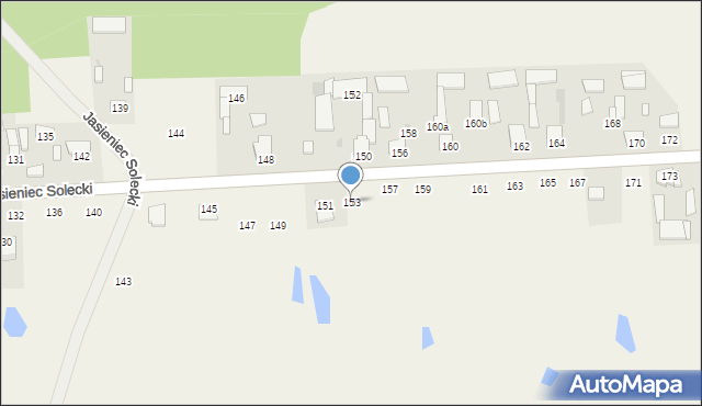Jasieniec Solecki, Jasieniec Solecki, 153, mapa Jasieniec Solecki
