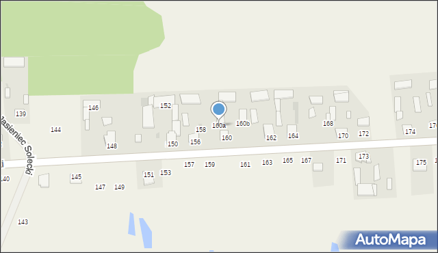 Jasieniec Solecki, Jasieniec Solecki, 160a, mapa Jasieniec Solecki
