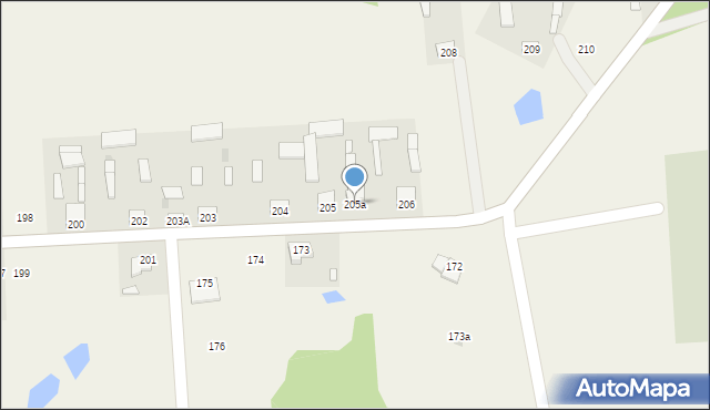 Jasieniec Solecki, Jasieniec Solecki, 205a, mapa Jasieniec Solecki