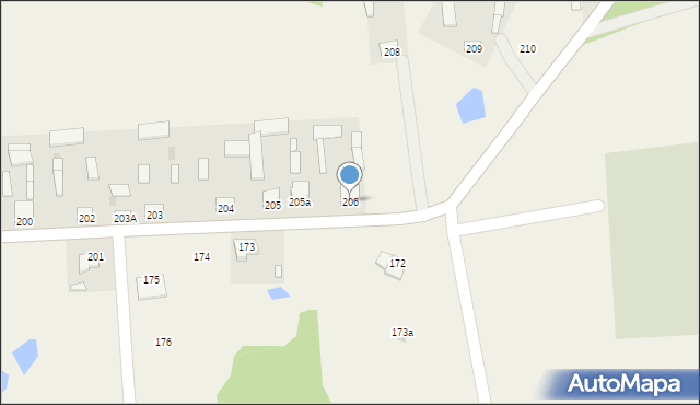 Jasieniec Solecki, Jasieniec Solecki, 206, mapa Jasieniec Solecki