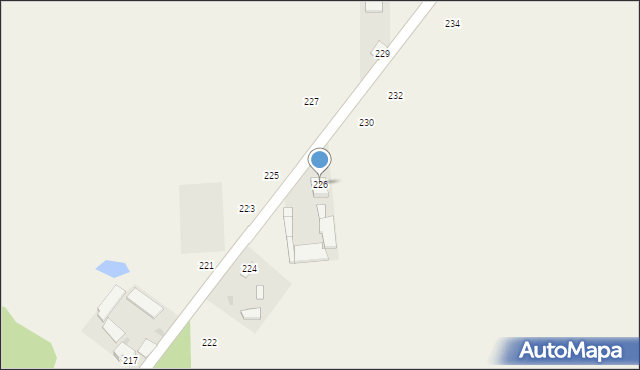 Jasieniec Solecki, Jasieniec Solecki, 226, mapa Jasieniec Solecki