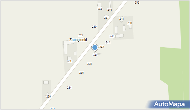 Jasieniec Solecki, Jasieniec Solecki, 240, mapa Jasieniec Solecki