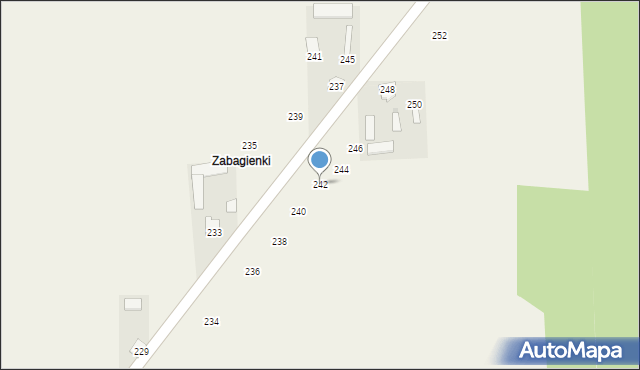 Jasieniec Solecki, Jasieniec Solecki, 242, mapa Jasieniec Solecki