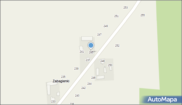 Jasieniec Solecki, Jasieniec Solecki, 245, mapa Jasieniec Solecki