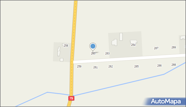 Jasieniec Solecki, Jasieniec Solecki, 260, mapa Jasieniec Solecki