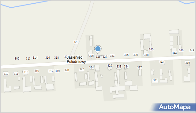 Jasieniec Solecki, Jasieniec Solecki, 326, mapa Jasieniec Solecki