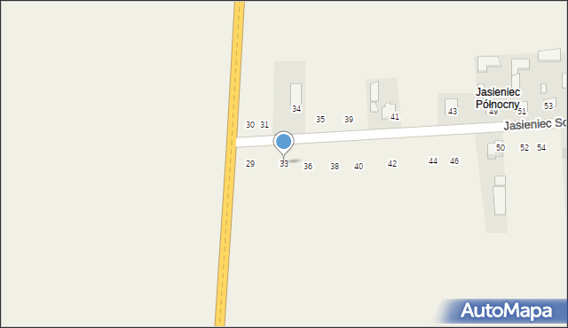 Jasieniec Solecki, Jasieniec Solecki, 33, mapa Jasieniec Solecki