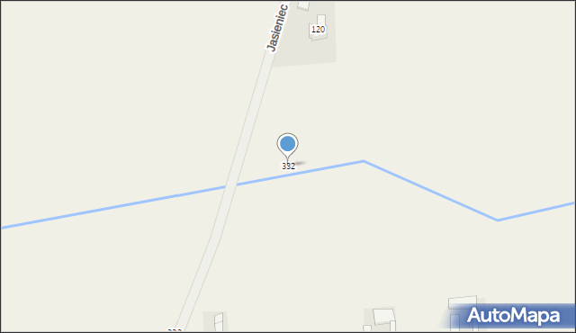 Jasieniec Solecki, Jasieniec Solecki, 332, mapa Jasieniec Solecki