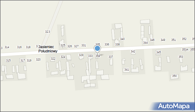 Jasieniec Solecki, Jasieniec Solecki, 334, mapa Jasieniec Solecki