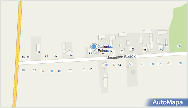 Jasieniec Solecki, Jasieniec Solecki, 47, mapa Jasieniec Solecki
