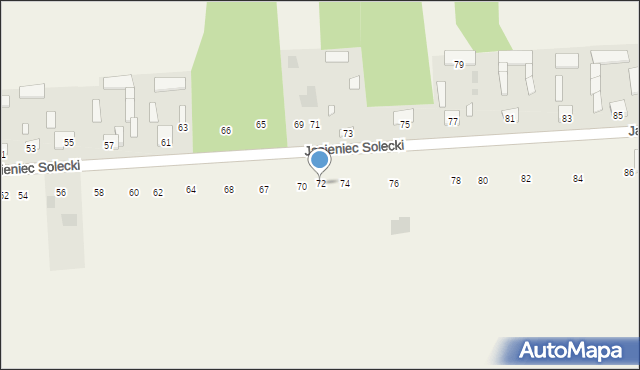 Jasieniec Solecki, Jasieniec Solecki, 72, mapa Jasieniec Solecki